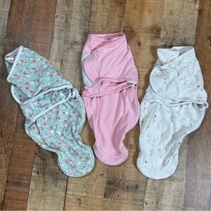 Aden & Anais 0-3 Month Swaddle Wraps 3 Pack Fairy Tale Flowers Bundle Sleep Sack